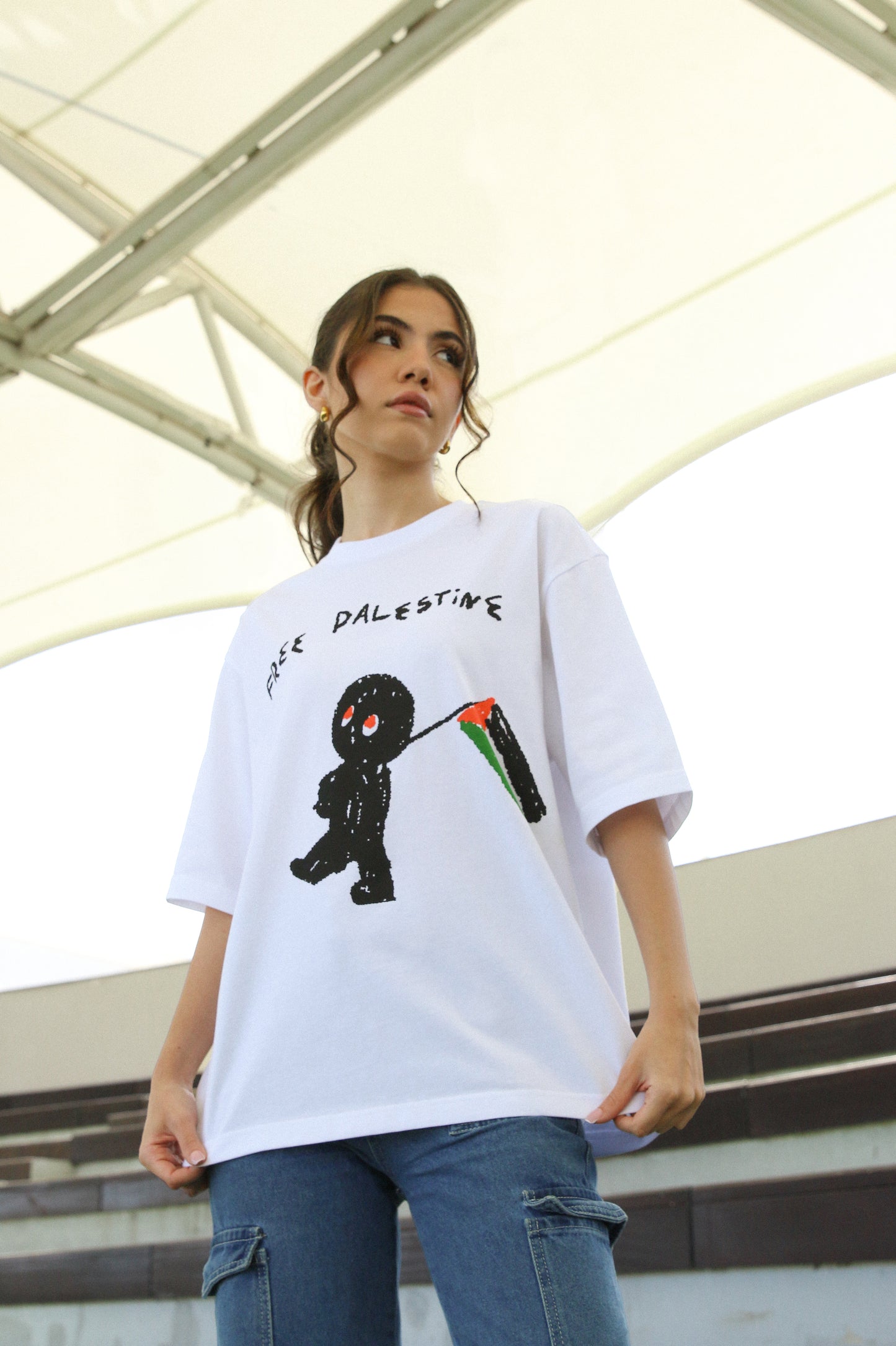 Free Palestine Oversized T-Shirt